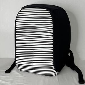 XD Design Anti-Theft Laptop Backpack Black White USB Charging Port Travel Bag